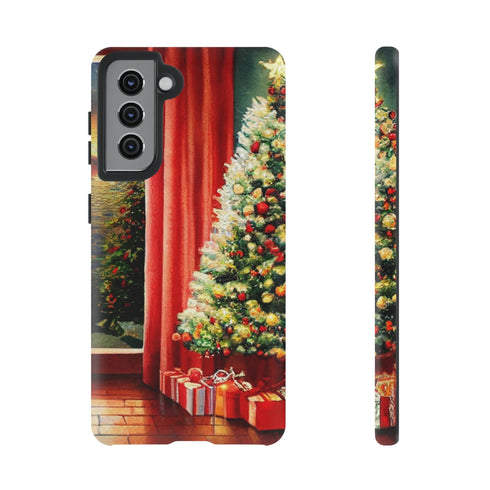 Christmas Tree in Cozy Holiday Home - Impact Resistant Phone Case Samsung Galaxy S21 Matte